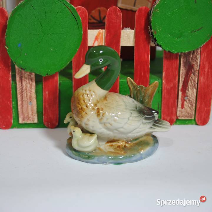 Porcelanowa kacza rodzinka Szczytno