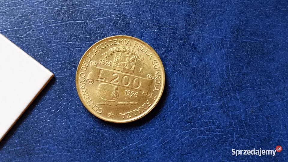 Stare monety 200 lir 1996 Włochy Lesko
