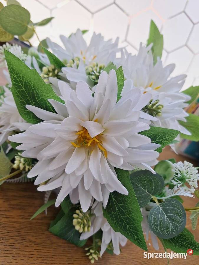 Bukiet sztuczne kwiaty dalia 48 lubuskie