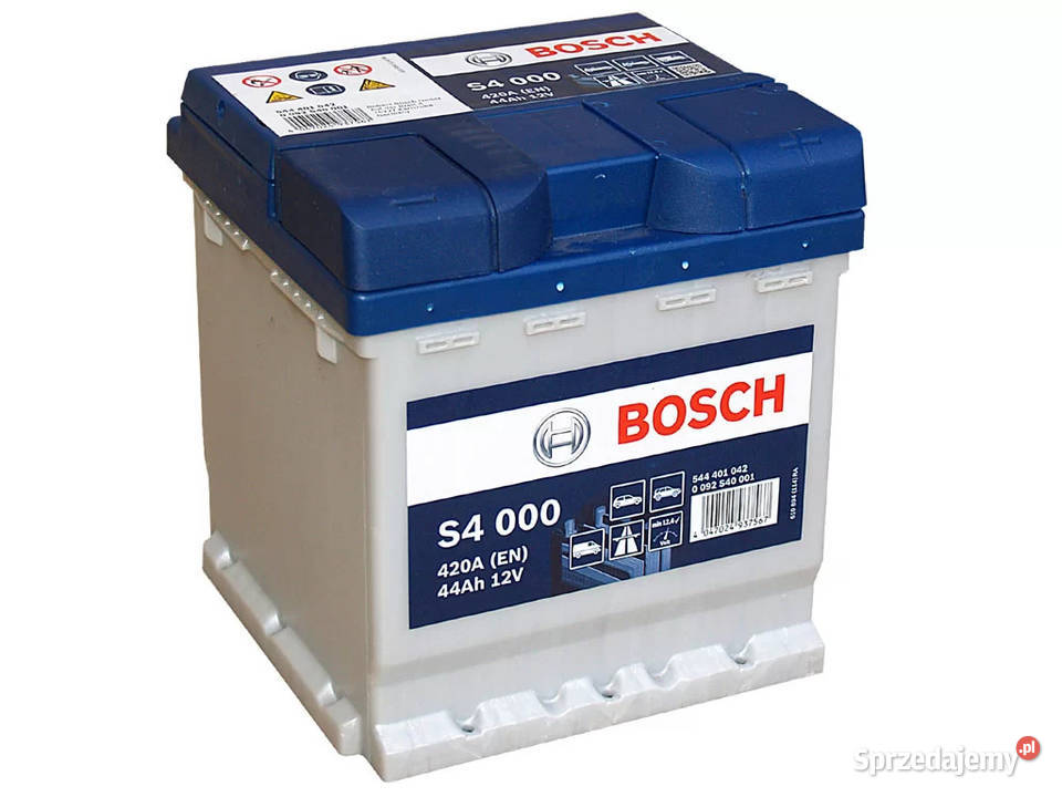 Akumulator Bosch 12V 44Ah420A S4000 kostka osobowe Gdańsk