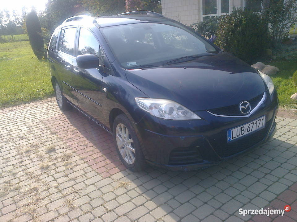 Mazda 5 orygprzebieg 7osób webasto garażowany granatowy Tomaszowice