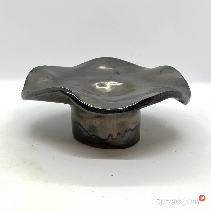 Ceramiczny ręcznie formowany świecznik Czechy Warszawa