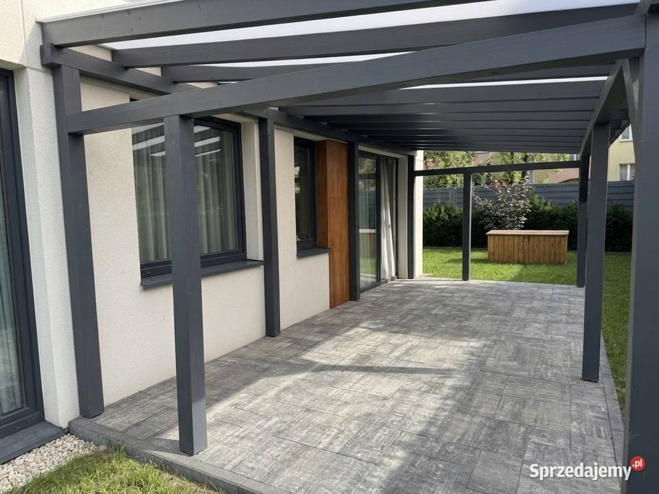 Zadaszenie tarasu pergola na grodowa z drewna mazowieckie