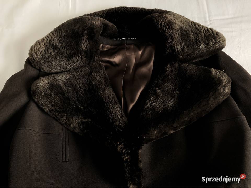 Płaszcz zimowy damski zamszowy TISSU France Kołobrzeg