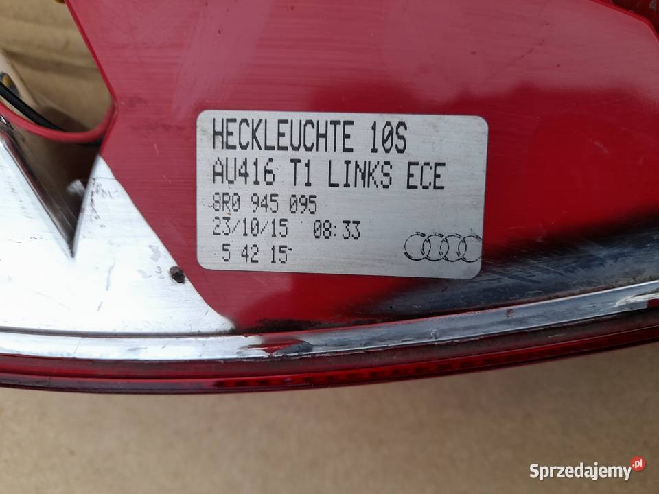AUDI Q5 LAMPA TYLNA TYŁ LEWA 8R0945095 osobowe
