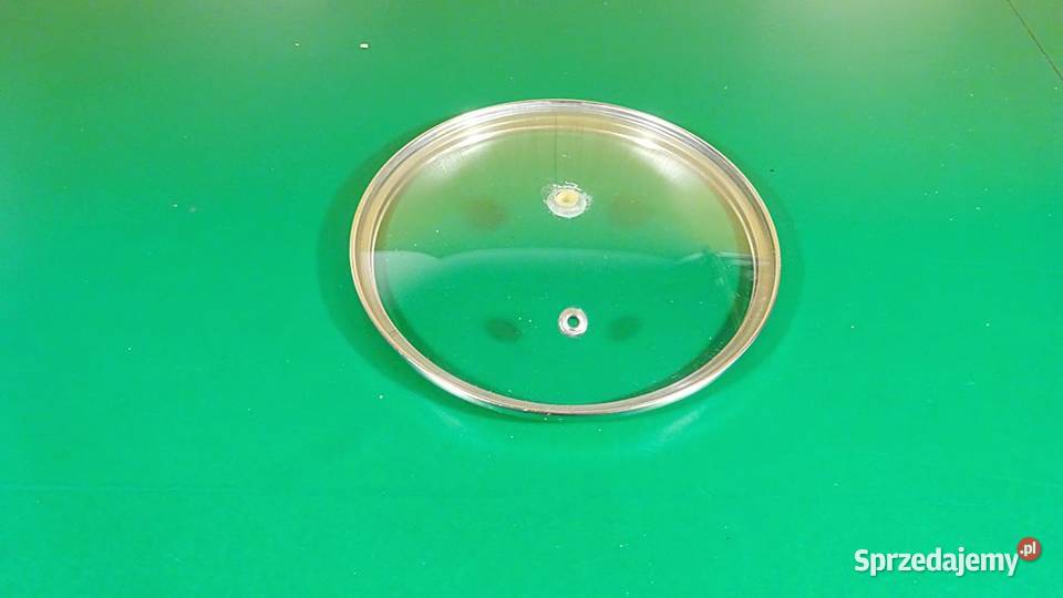 POKRYWKA SZKLANA mała z metalowym pierścieniem Chorzów