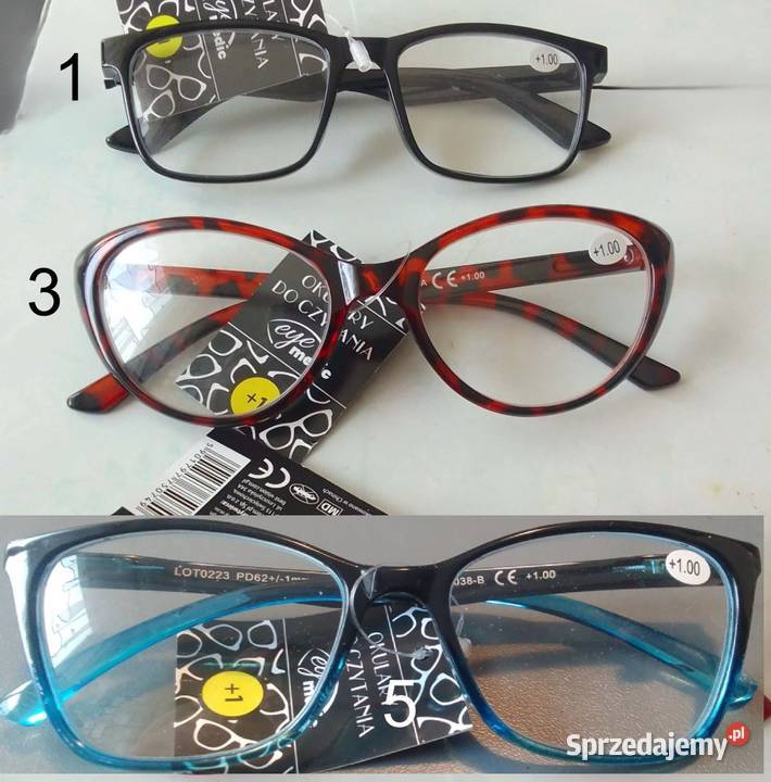 Okulary do czytania 1 dioptrii EyeMedic Wyrób Rewal sprzedam