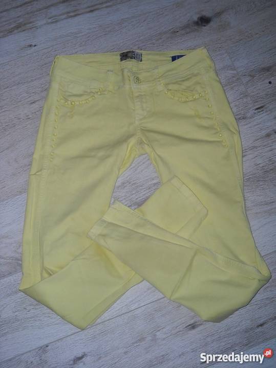 żółte jeansy bershka s Lubartów sprzedam