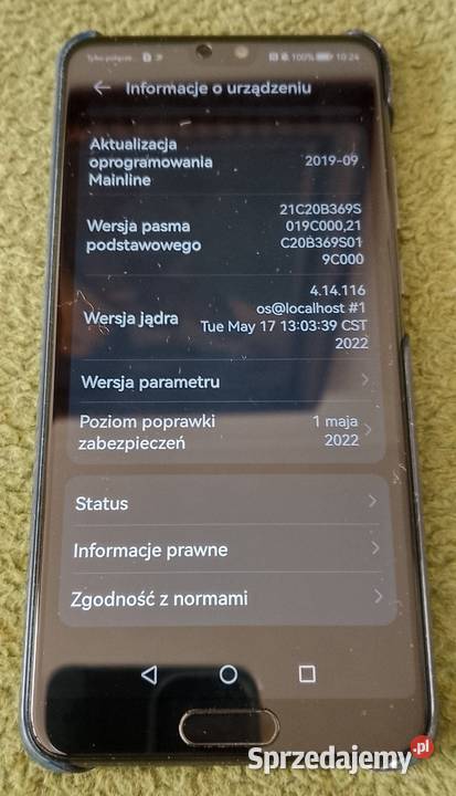 Niesprawny telefon Huawei P20 Huawei śląskie Katowice