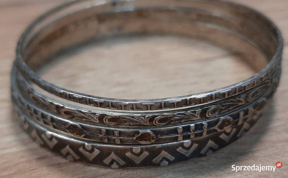 Bransoletka Warmet rytosztuka srebro Borów