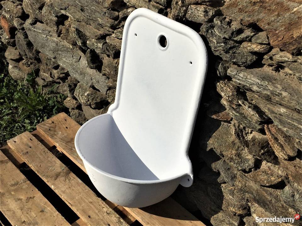 PIĘKNY STARY ZLEW ŻELIWNY KWIETNIK WYSOKI dolnośląskie Bielawa