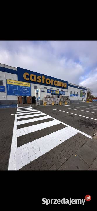 Oznakowanie poziome znaki malowanie pasów linii Radzymin