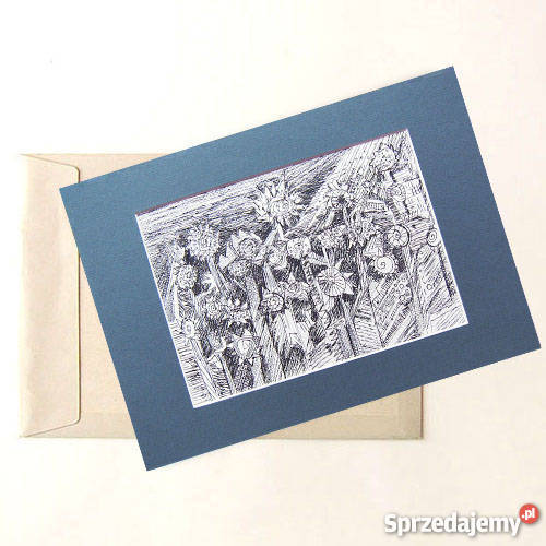 Dziki ogród rysunek czarno biały Sztuka współczesna Katowice