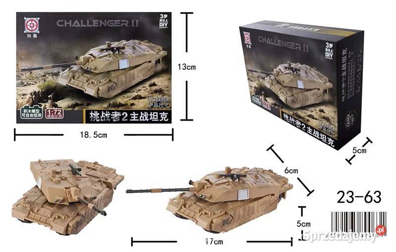 Model czołgu do złożenia Brytyjski Chalenger II Milanówek