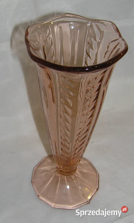 wazon vintage szkło pinkAlD Bartków sprzedam