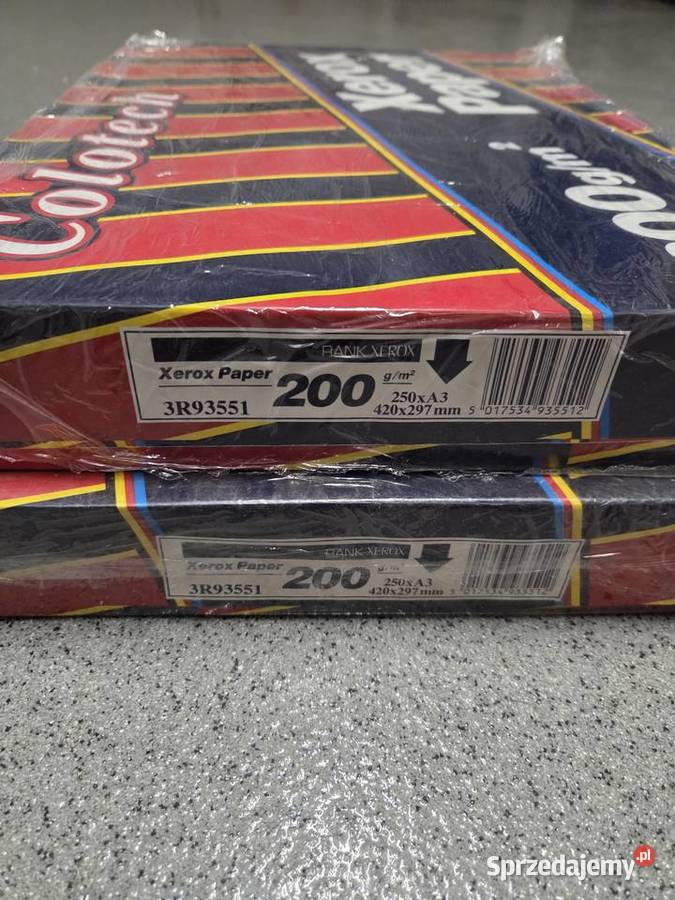 Papier Xerox A3 Colotech 200g 500 mazowieckie Warszawa
