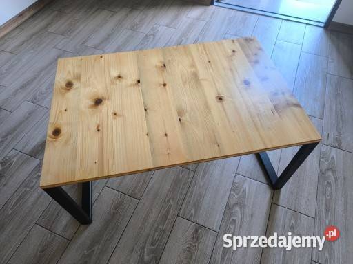 Stolik kawowy loft deska i stal Kraków