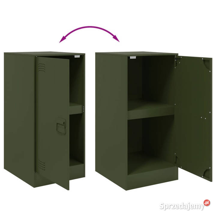 Szafka oliwkowa 345x39x73 stal WM841713 Pozostałe Warszawa