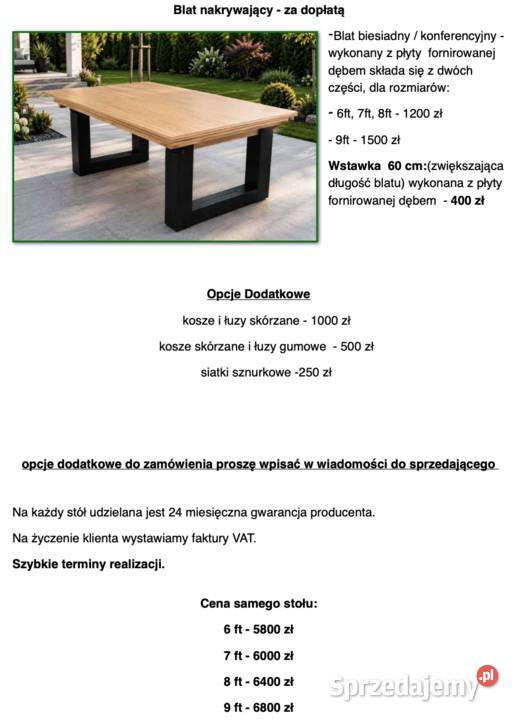 Stół bilardowy ARKANA 6 ft z siatkami Polski Zielona Góra