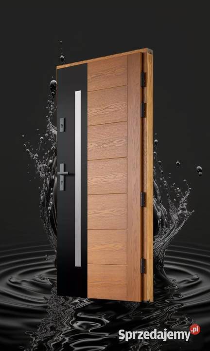 Drzwi Zewnętrzne Wejściowe Drewniane FREZOWANE warmińsko-mazurskie Ełk