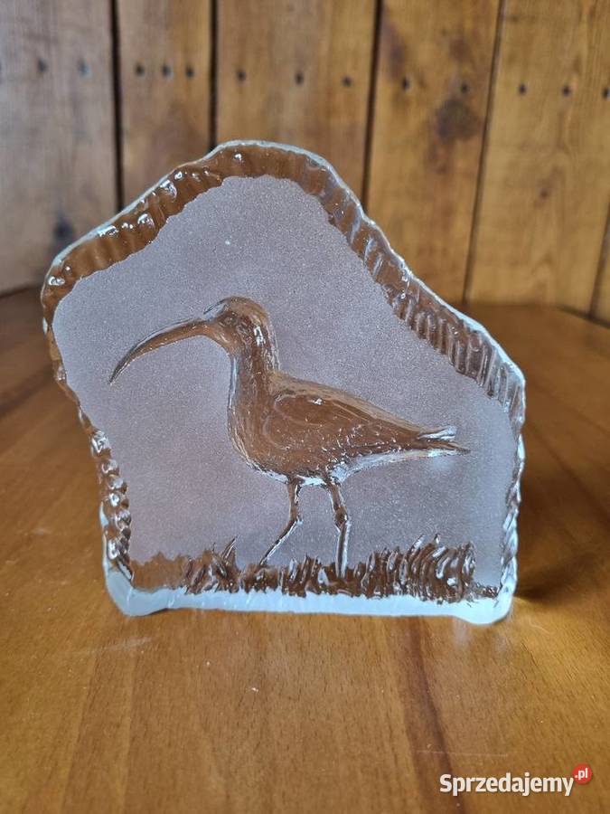 Przycisk do papieru Ptak Szkło Kryształ Warszawa