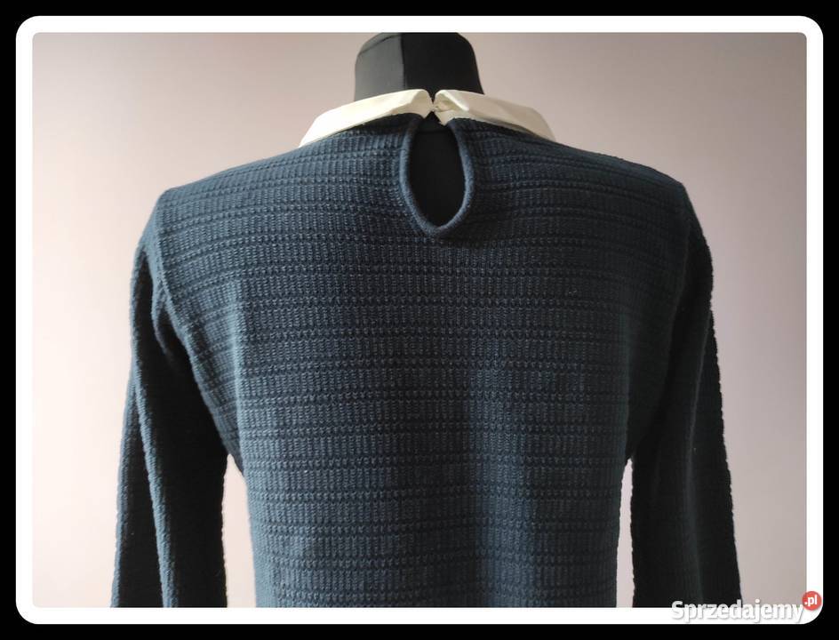 House Basic sweter bluzka ML granatowa z Płock