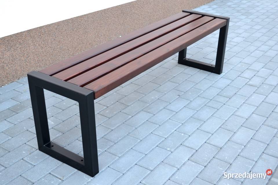 ławka szkolna na korytarz bez oparcia stalowa Kraków