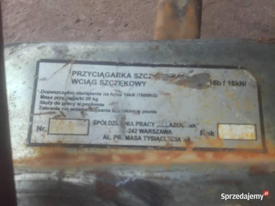 Przyciągarka linowa linociąg kifor Pozostałe Rolnictwo sprzedam