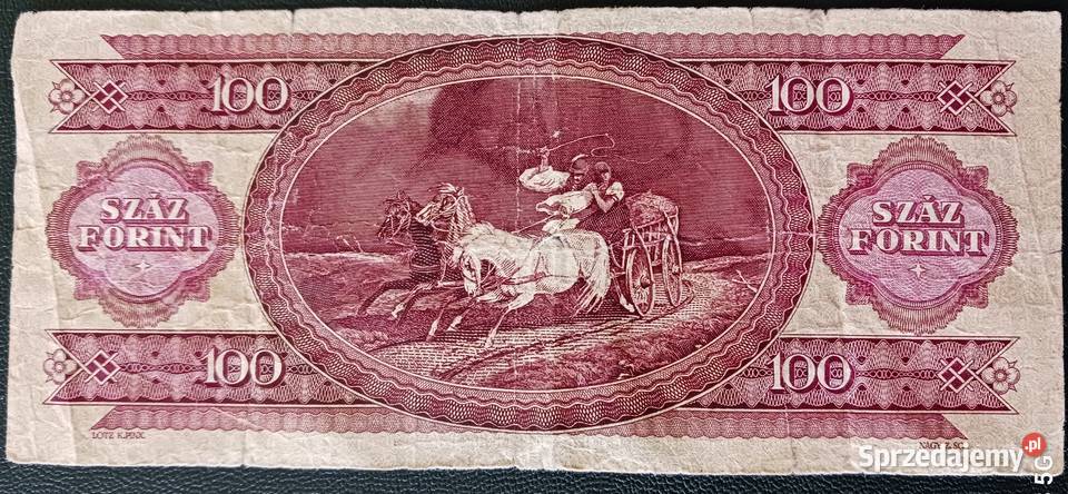 100 Forint Węgry Numizmatyka wielkopolskie Konin