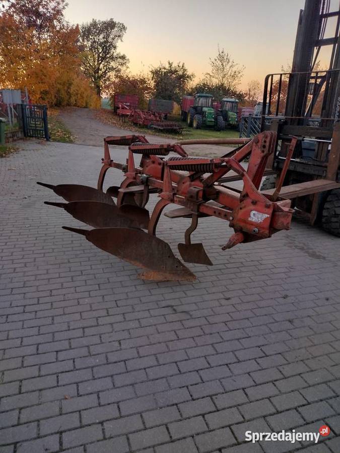 Pług 3 skibowy zagonowy kverneland fraugde nieuszkodzony Sośno