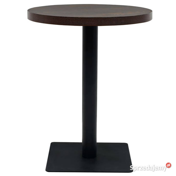 Stolik bistro z MDF stalowa podstawa 60x75