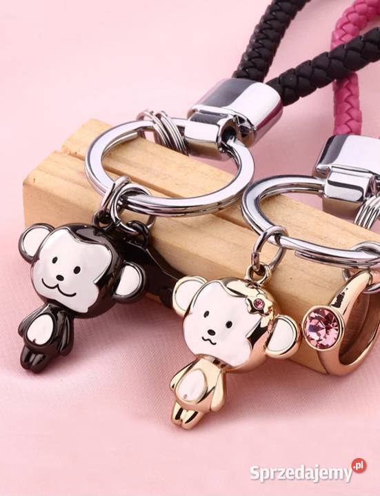 Skórzane breloki pary Małpki milesi warmińsko-mazurskie