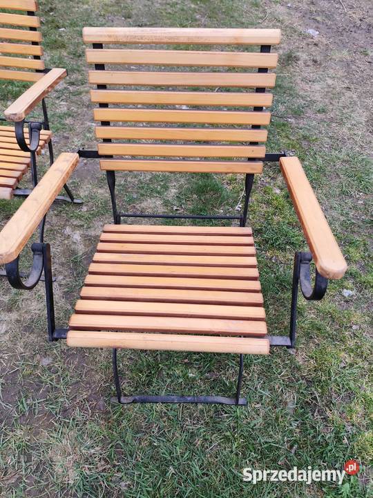 krzesla ogrodowe metal drewno Krzesła ogrodowe Lubin sprzedam