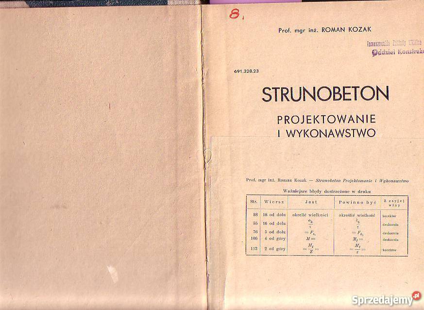 2293 STRUNOBETON PROJEKTOWANIE I WYKONAWSTWO PRO sprzedam