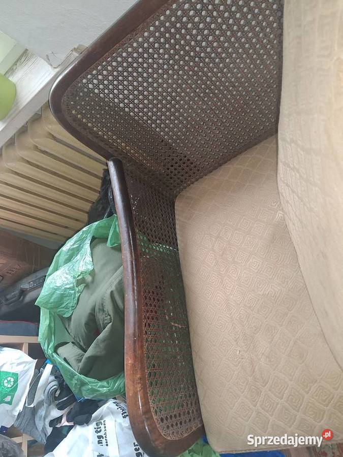 ZABYTKOWA SOFA Z DWOMA FOTELAMI WIKLINOWO Antyki Świerzawa