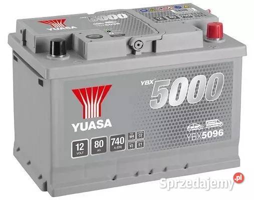 Akumulator Yuasa Silver 12V 80Ah 740A Prawy Plus