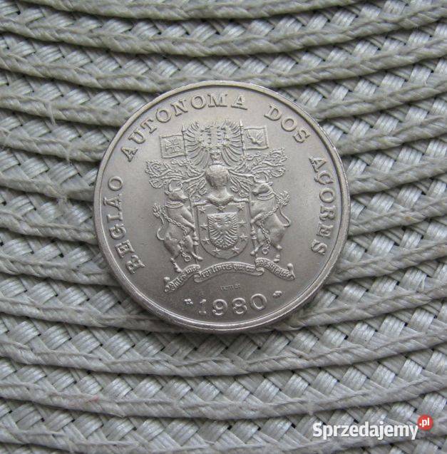Azory 25 Escudo 1981r Numizmatyka wielkopolskie Kalisz