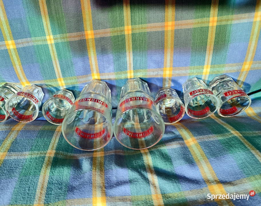 Vintage Kultowe kieliszki i szklanki Smirnoff z Lublin sprzedam