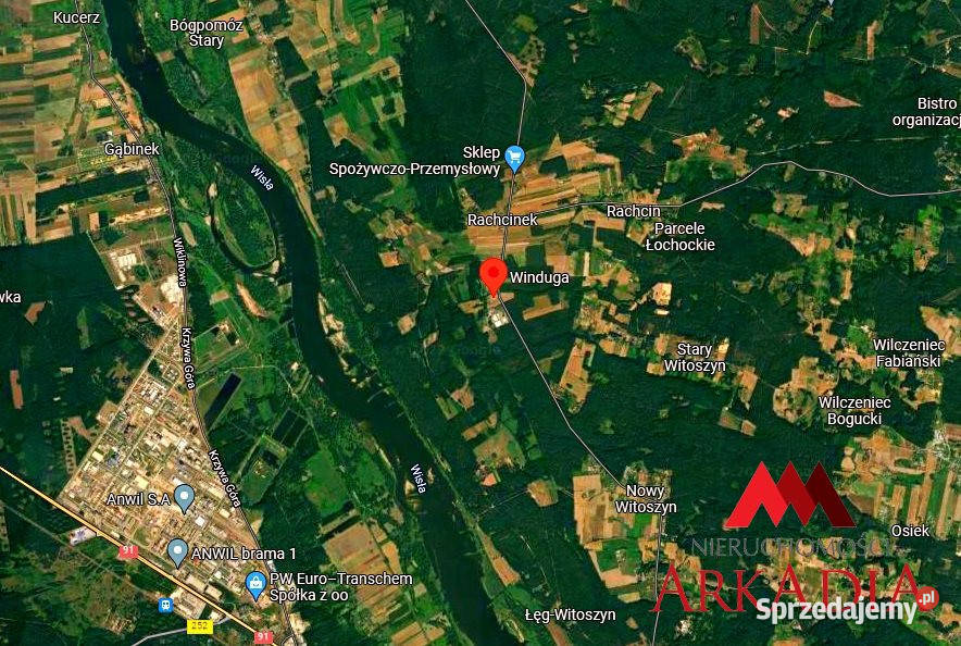 Działka na sprzedaż 1849m2 Winduga kanalizacja sprzedam