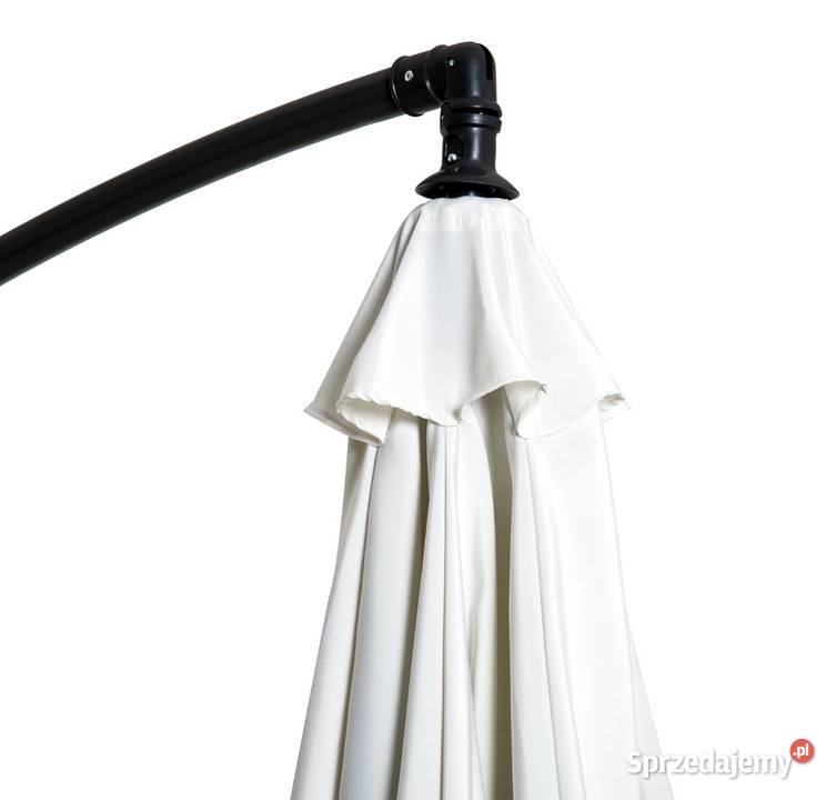 Parasol ogrodowy z ręczną korbą 3 M kremowy małopolskie Brzesko