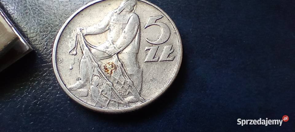 Stare monety 5 złotych 1973 normalna PRL Polska Lesko