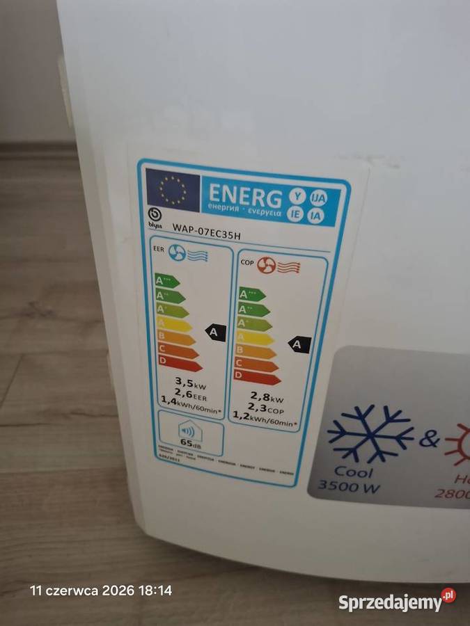Klimatyzator 35 kW Grzanie Pilot Mocny i Sprawny małopolskie