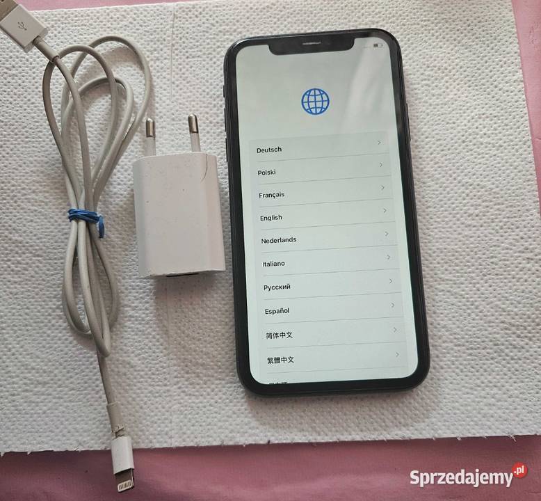 Sprzedam iPhone 11 czarny używany warmińsko-mazurskie Elbląg