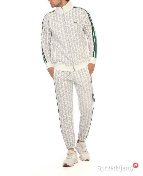 Komplet dresowy Lacoste Monogram kolor biały Pozostałe podlaskie Białystok