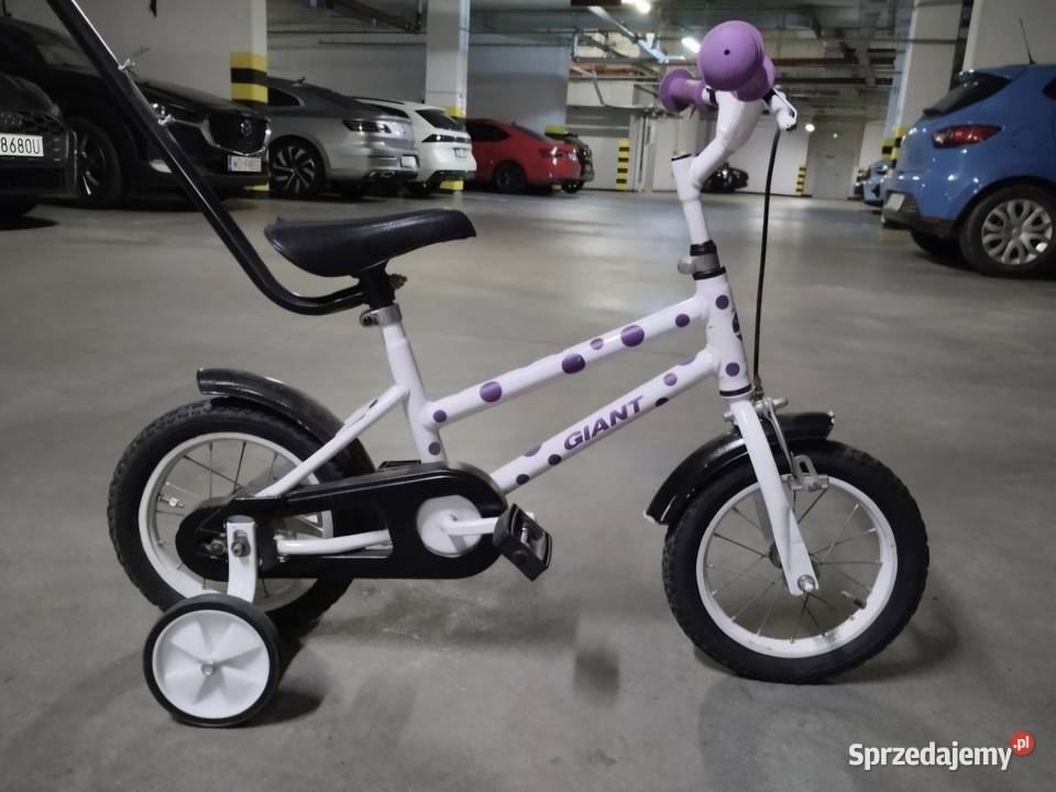 Rowerek rower Giant koła 12 plus boczne kółka stalowa pomorskie Gdańsk