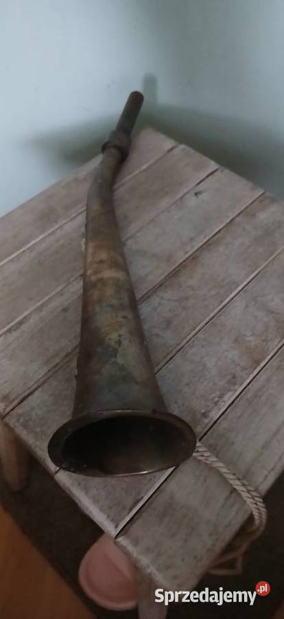 Stary róg sygnalowy blaszane Kraków