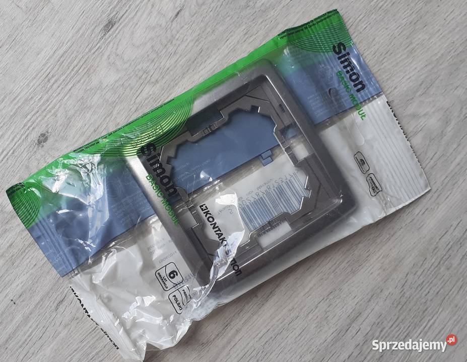 ramka pojedyncza INOX BMR121 SIMON BASIC Elektryka i akcesoria Libiąż sprzedam