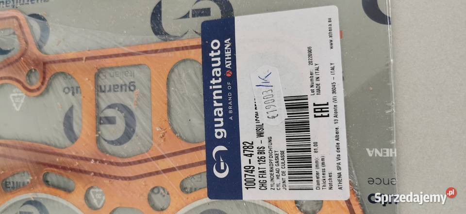 Uszczelka głowicy Fiat 126 bis Łódź