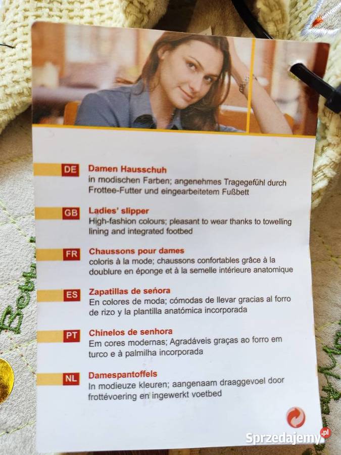 Obuwie domowe damskie papcie klapki nowe Głuchołazy