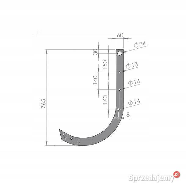 Słupica Grządziel Delta Flex 765x60x25 OFAS sprzedam